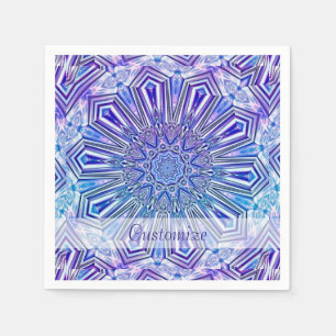 Ice Star Kaleidoskop Muster Napkins 2 Serviette
