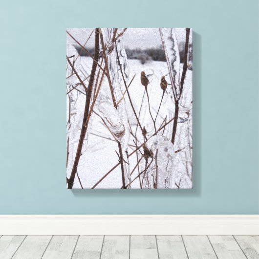 Ice Storm Foto Leinwand Lugano Gestern und Heute (Insitu (Holzboden))