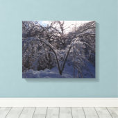 Ice Storm Foto Leinwand Lugano Gestern und Heute (Insitu (Holzboden))