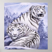 Ice Tigers Print Poster (Vorne)