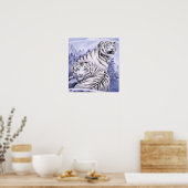 Ice Tigers Print Poster (Küche)