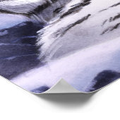Ice Tigers Print Poster (Ecke)