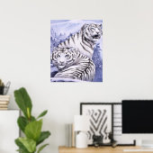Ice Tigers Print Poster (Heimbüro)