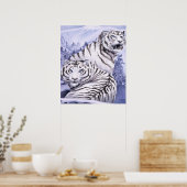Ice Tigers Print Poster (Küche)