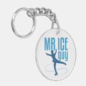 Ice Typ Abbildung Skaten Men Boys Skater Schlüsselanhänger (Vorderseite links)