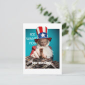 ICE Wants Your Guns Postkarte (Stehend Vorderseite)
