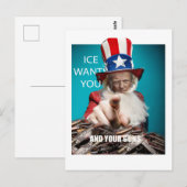 ICE Wants Your Guns Postkarte (Vorne/Hinten)