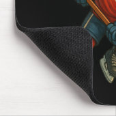Ice Warrior Where Pion Meets The Frozen Ttlefield Mousepad (Ecke)