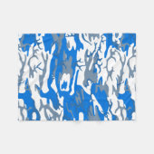 Ice Water Blue Camouflage Fleecedecke (Vorderseite (Horizontal))