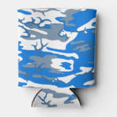 Ice Water Blue Camouflage Gemütlich Dosenkühler (Vorderseite)