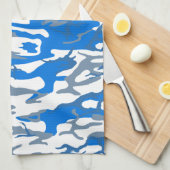 Ice Water Blue Camouflage Handtuch (Viertel Falte)