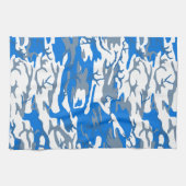 Ice Water Blue Camouflage Handtuch (Horizontal)