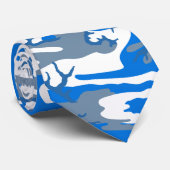 Ice Water Blue Camouflage Krawatte (Gerollt)