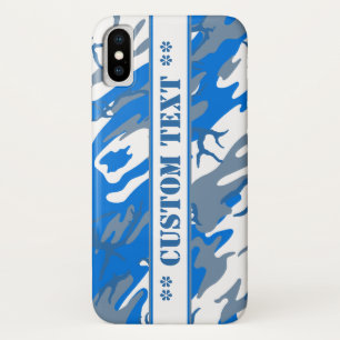 Ice Water Blue Camouflage mit benutzerdefiniertem Case-Mate iPhone Hülle