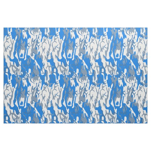Ice Water Blue Camouflage Stoff (Yard (91,4 cm))