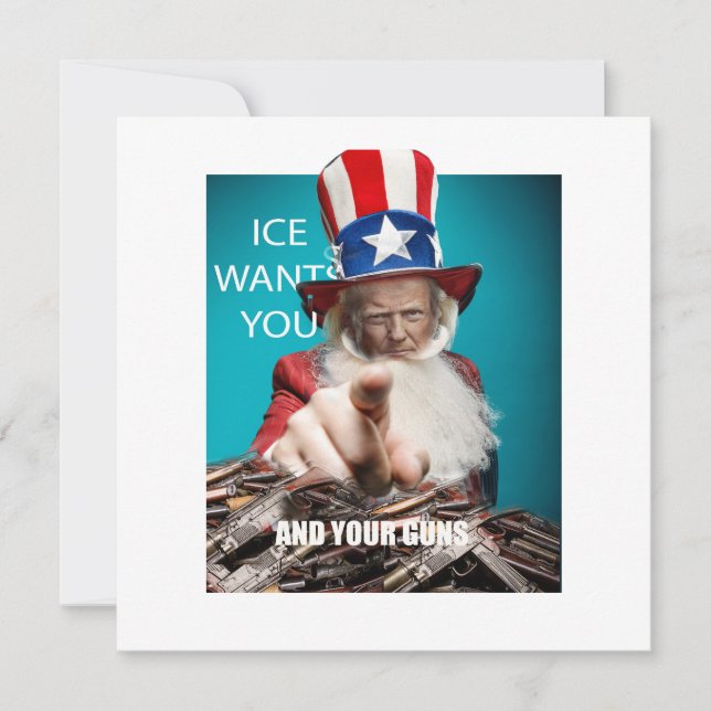 ICE will Ihre Waffen (Vorderseite)