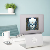 Ice Witch Fantasy Sci-Fi Kunst Aufkleber (Laptop auf Schreibtisch)