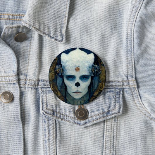 Ice Witch Fantasy Sci-Fi Kunst Button (Beispiel)