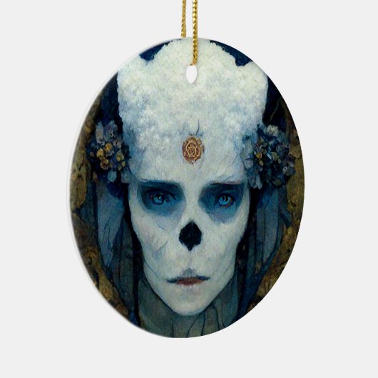 Ice Witch Fantasy Sci-Fi Kunst Keramik Ornament (Rechts)