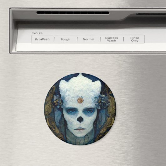 Ice Witch Fantasy Sci-Fi Kunst Magnet (In Situ (Geschirrspüler))