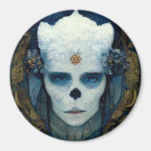 Ice Witch Fantasy Sci-Fi Kunst Magnet (Vorne)