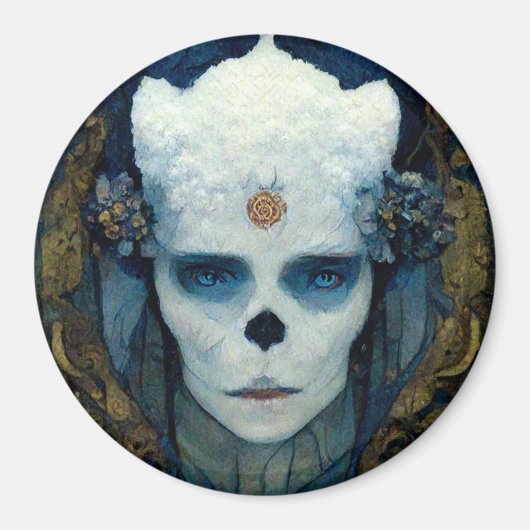 Ice Witch Fantasy Sci-Fi Kunst Magnet (Vorne)