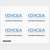 ICEA zertifizierte Berufliche Stickers (Blatt)