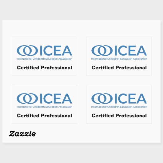 ICEA zertifizierte Berufliche Stickers (Blatt)
