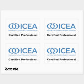 ICEA zertifizierte Berufliche Stickers (Blatt)