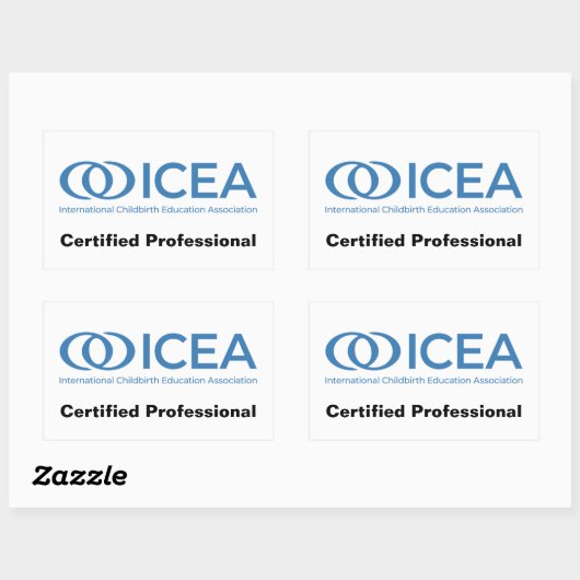 ICEA zertifizierte Berufliche Stickers (Blatt)