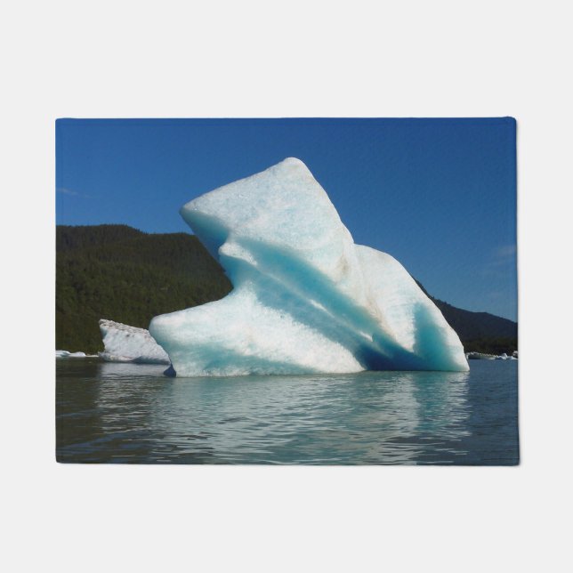Iceberg am Mendenhall See in Alaska Fußmatte (Vorderseite)