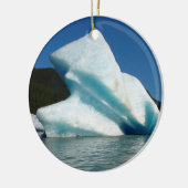 Iceberg am Mendenhall See in Alaska Keramikornament (Links)