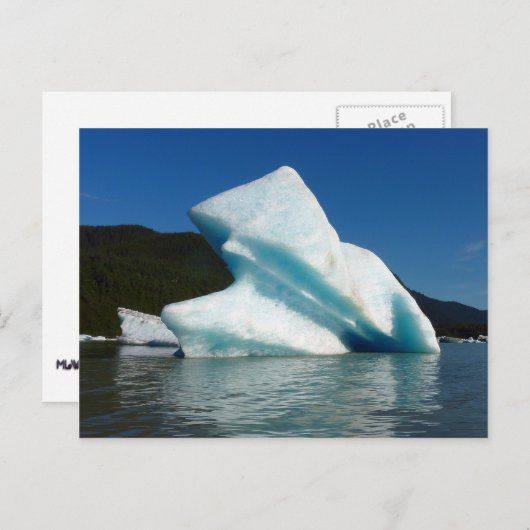 Iceberg am Mendenhall See in Alaska Postkarte (Vorne/Hinten)
