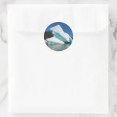 Iceberg am Mendenhall See in Alaska Runder Aufkleber (Tasche)