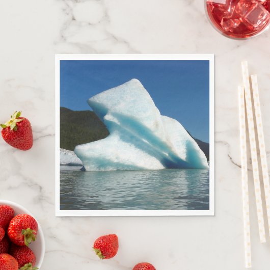 Iceberg am Mendenhall See in Alaska Serviette (Beispiel)