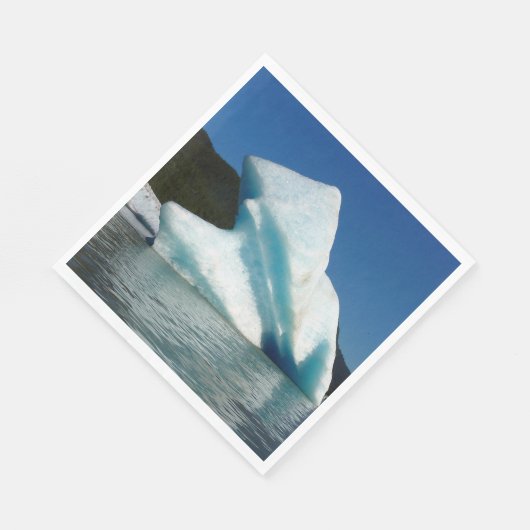 Iceberg am Mendenhall See in Alaska Serviette (Ecke)