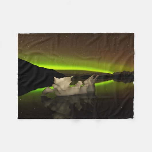 Iceberg Aurora Fleecedecke (Vorderseite (Horizontal))