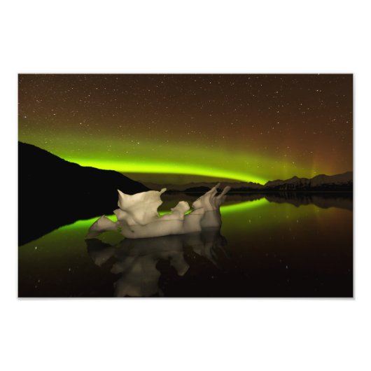 Iceberg Aurora Fotodruck (Vorne)