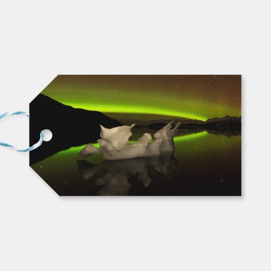 Iceberg Aurora Geschenkanhänger (Rückseite Horizontal)