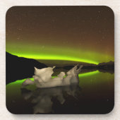 Iceberg Aurora Getränkeuntersetzer (Vorderseite)