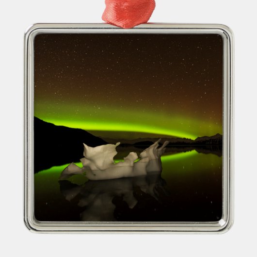 Iceberg Aurora Ornament Aus Metall (Vorne)