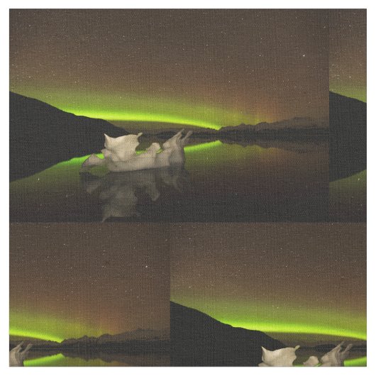 Iceberg Aurora Stoff (Nahaufnahme)