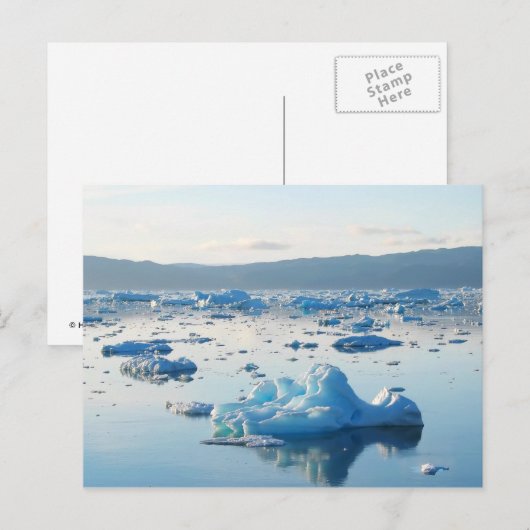 Iceberg Bay Postkarte (Vorne/Hinten)