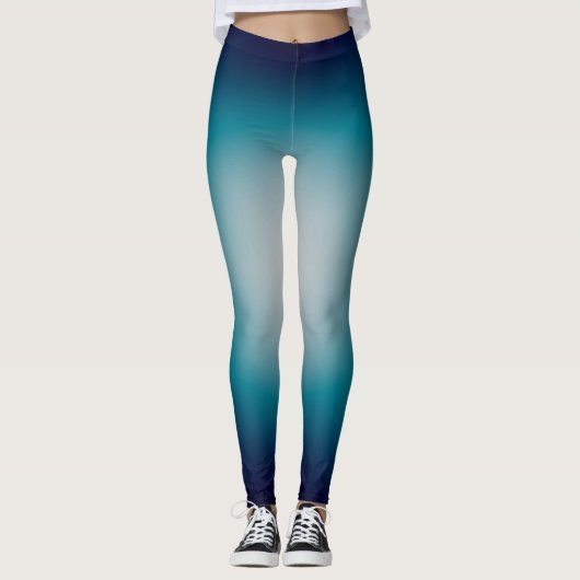 Iceberg-blaue Leggings (Vorderseite)