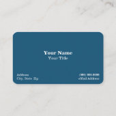 Iceberg "Clear Blue Water Business Card" Visitenkarte (Rückseite)