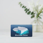Iceberg "Clear Blue Water Business Card" Visitenkarte (Stehend Vorderseite)