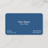 Iceberg "Clear Blue Water Business Card" Visitenkarte (Rückseite)