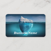 Iceberg "Clear Blue Water Business Card" Visitenkarte (Vorderseite)