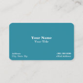 Iceberg "Clear Blue Water Business Card" Visitenkarte (Rückseite)