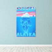 Iceberg Cross Section - Douglas, Alaska Leinwanddruck (Insitu (Holzboden))